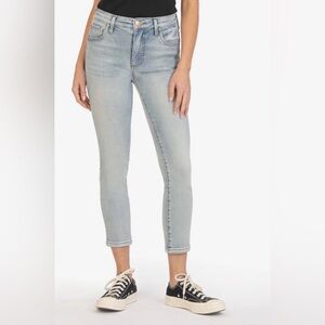 Like new $99 KUT from the Kloth Catherine high rise straight leg crop jeans